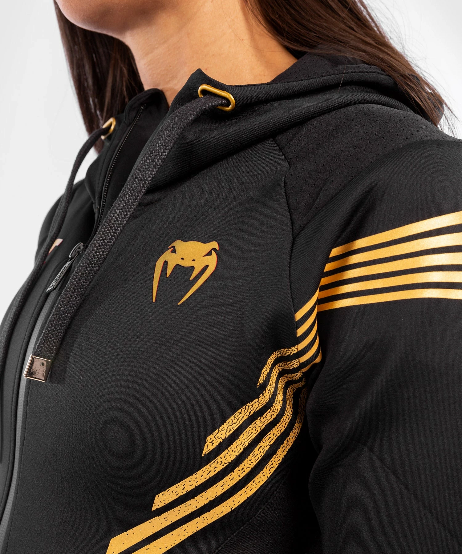 UFC Venum Fighters Authentic Fight Night Women's Walkout Hoodie - Champion 8 UFC Venum Fighters Authentic Fight Night Women's Walkout Hoodie - Champion - Image 6