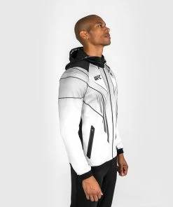 Alternative view of UFC Venum Personalized Authentic Fight Night 2.0 Men's Walkout Hoodie - White