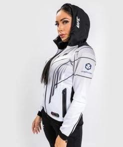Alternative view of UFC Venum Authentic Fight Night 2.0 Women's Walkout Hoodie - White