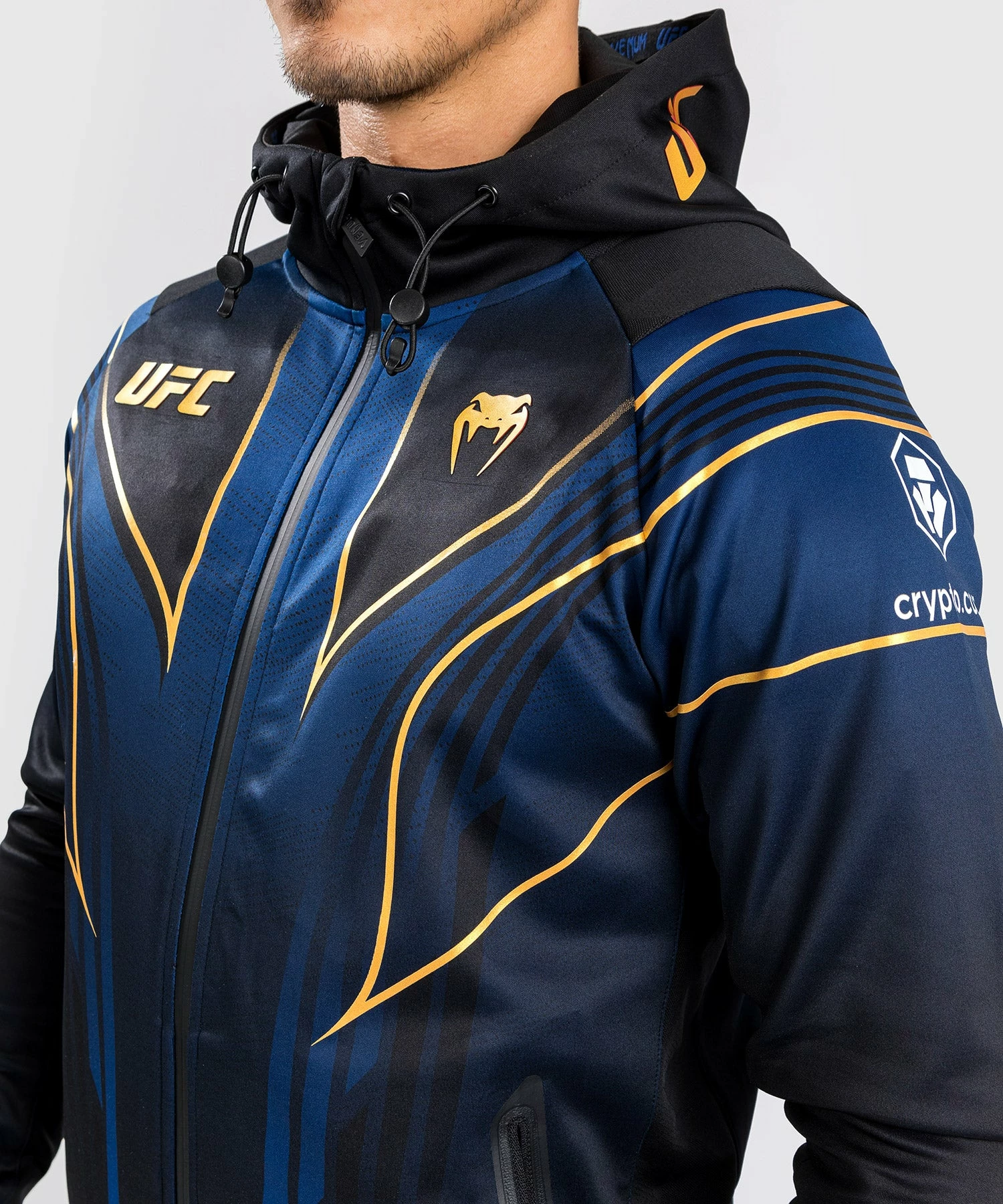 CSD FASHION UFC AUTHENTIC FIGHT NIGHT 2.0 KIT BY VENUM MEN'S WALKOUT HOODIE - Midnight Edition - Champion 10 CSD FASHION UFC AUTHENTIC FIGHT NIGHT 2.0 KIT BY VENUM MEN'S WALKOUT HOODIE - Midnight Edition - Champion - Image 8