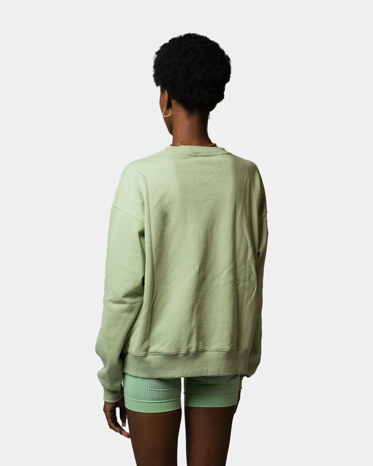Atmos Pink Crew Logo Sweatshirt (Mint) 5 Atmos Pink Crew Logo Sweatshirt (Mint) - Image 3