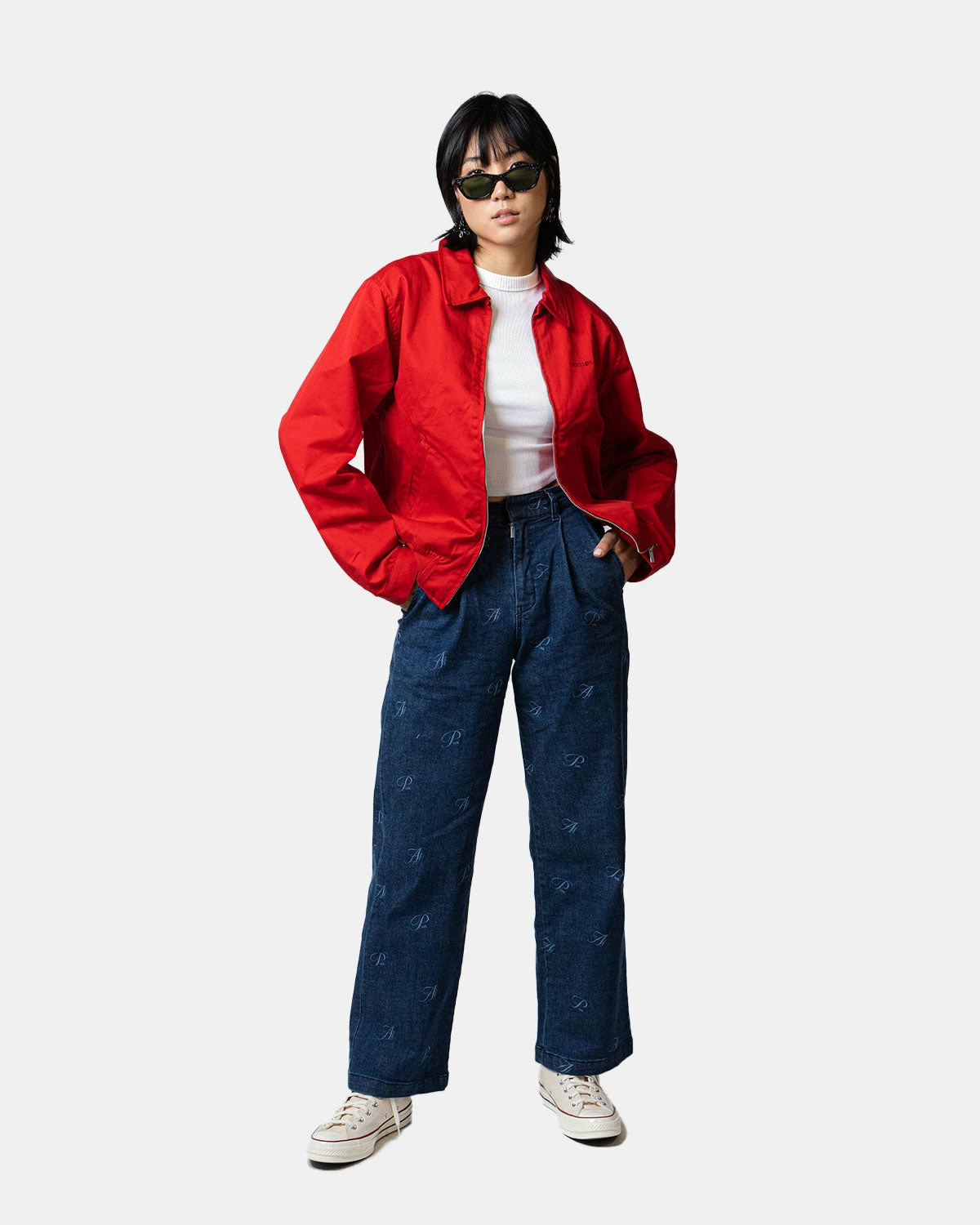 Atmos Pink Logo Embrodiered Collar Jacket (Red) 6 Atmos Pink Logo Embrodiered Collar Jacket (Red) - Image 4