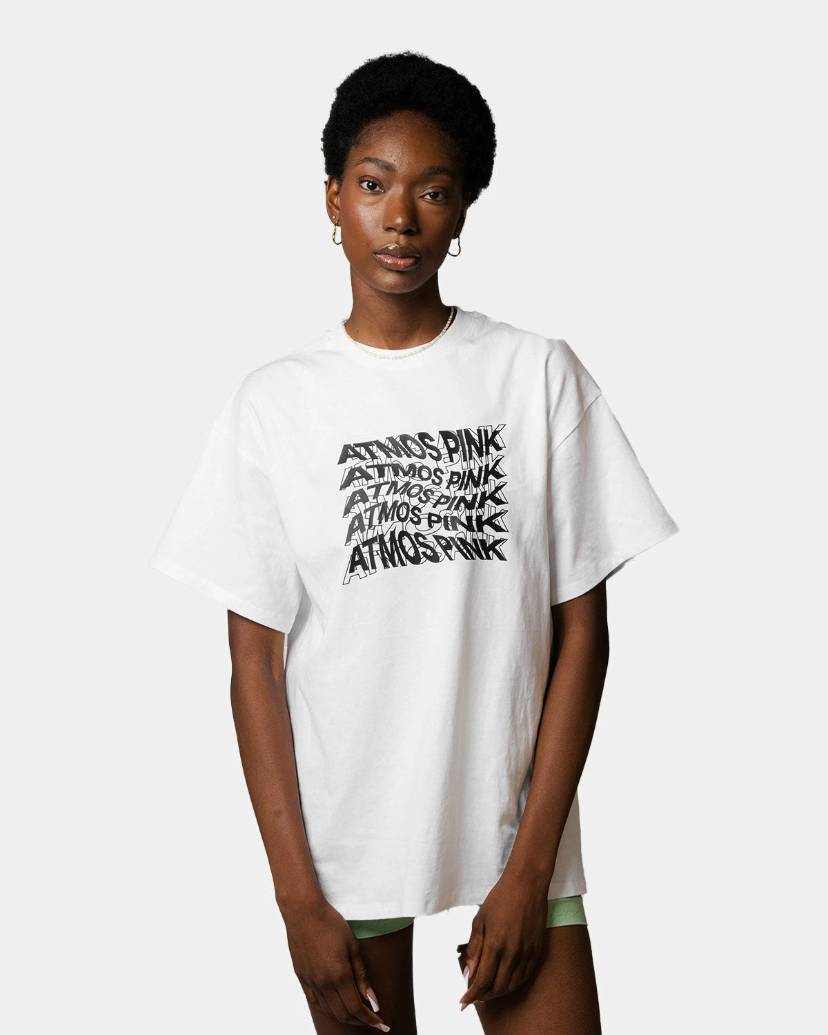 Atmos Pink Graphic Oversize T-Shirt (White) 3 Atmos Pink Graphic Oversize T-Shirt (White)