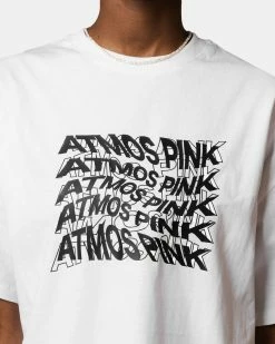 Alternative view of Atmos Pink Graphic Oversize T-Shirt (White)