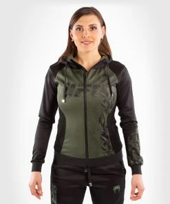 UFC Venum Authentic Fight Week Women's Zip Hoodie - Khaki