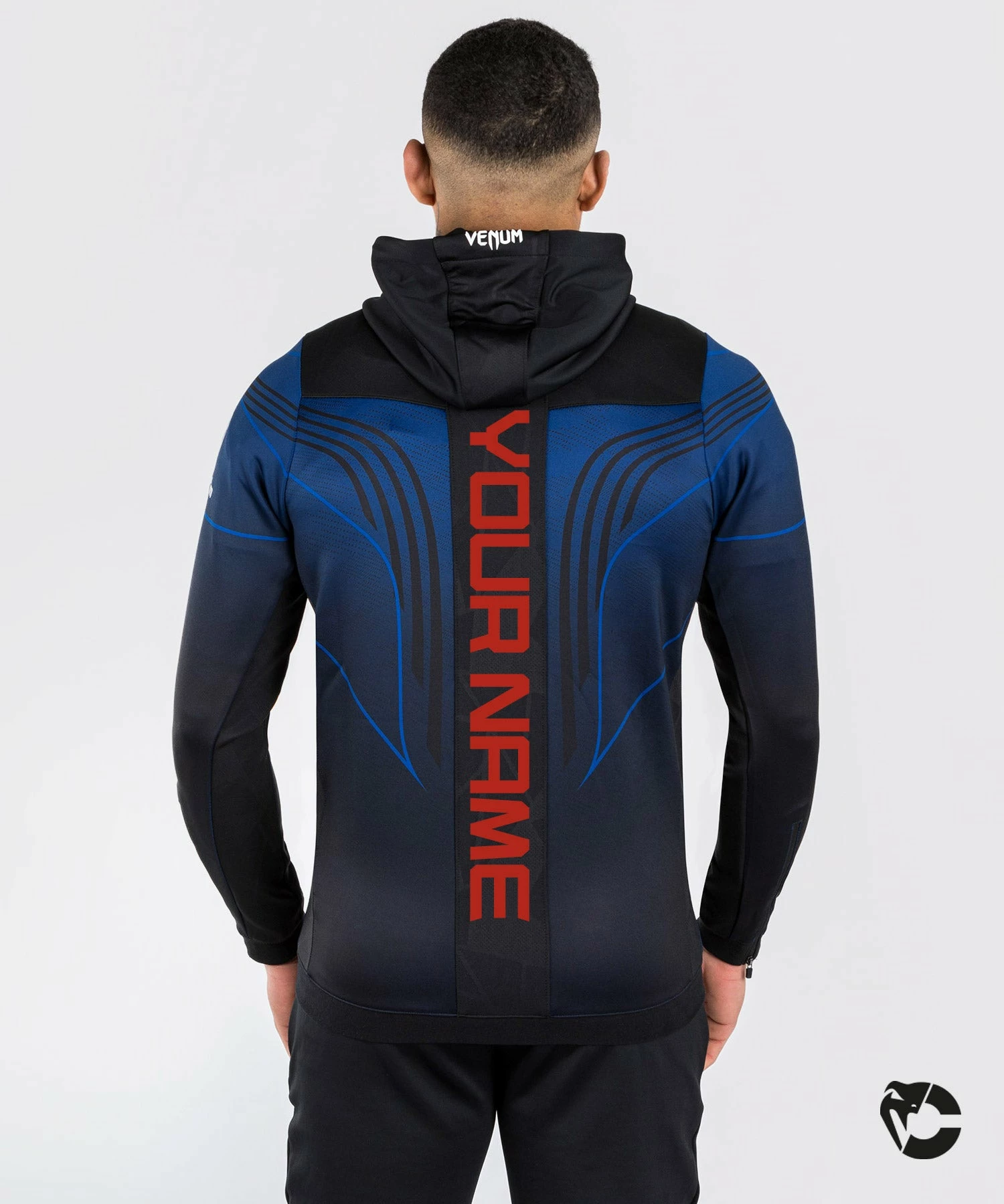 UFC Venum Personalized Authentic Fight Night 2.0 Kit By Venum Men's Walkout Hoodie - Midnight Edition