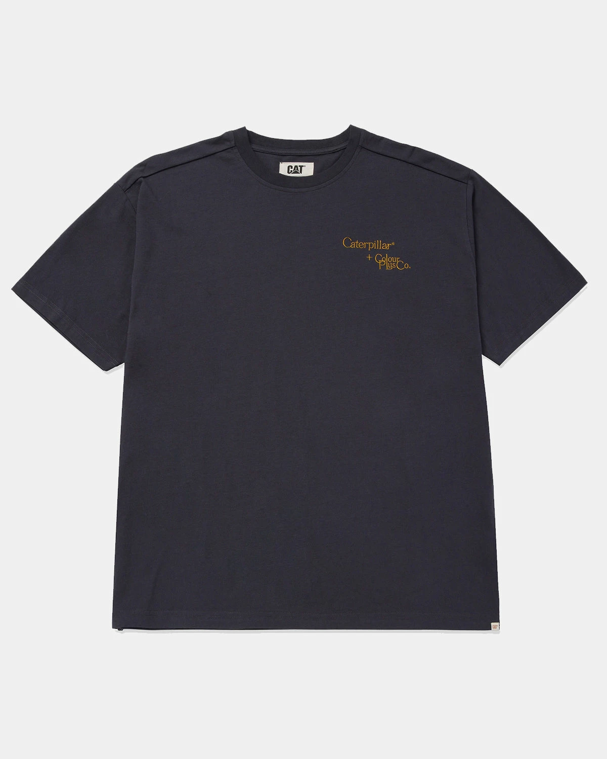 Caterpillar + Colour Plus Co Embroidered C+C Crewneck Tee (Washed Black) 3 Caterpillar + Colour Plus Co Embroidered C+C Crewneck Tee (Washed Black)