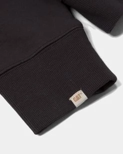 Alternative view of Caterpillar + Colour Plus Co Embroidered C+C Pullover Hoody (Washed Black)