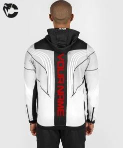UFC Venum Personalized Authentic Fight Night 2.0 Men's Walkout Hoodie - White