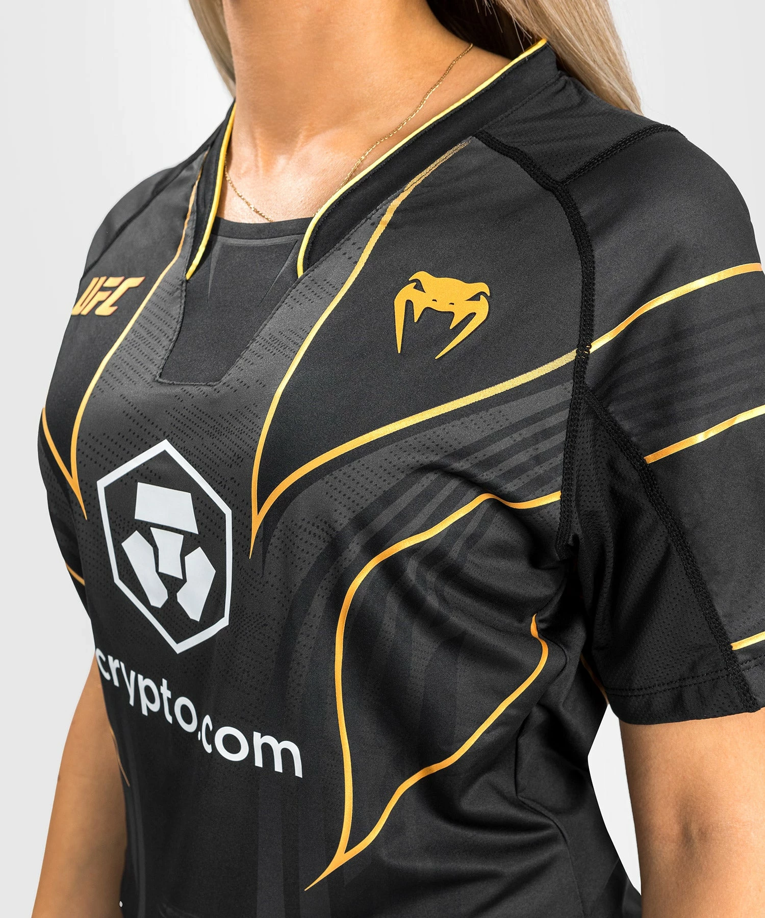 UFC Venum Authentic Fight Night 2.0 Women's Walkout Jersey - Champion 7 UFC Venum Authentic Fight Night 2.0 Women's Walkout Jersey - Champion - Image 5