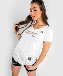 Alternative view of UFC Venum Authentic Fight Week Women's 2.0 Short Sleeve T-Shirt - White