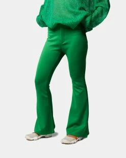 Alternative view of Atmos Pink Silicon Logo Patch Flare Pant (Green)