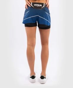 Alternative view of UFC Venum Authentic Fight Night Women's Shorts - Short Fit - Blue