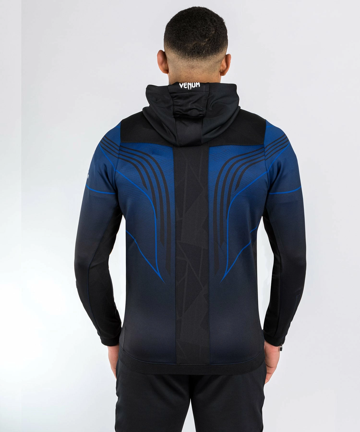 UFC Venum Personalized Authentic Fight Night 2.0 Kit By Venum Men's Walkout Hoodie - Midnight Edition - Image 2