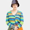 Andersson Bell Marta Stripe Cardigan (Multi) -Venum Shop AnderssonBell Sweater Green 01