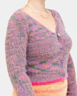 Alternative view of Andersson Bell Sullivan Knit Cardigan (Purple)