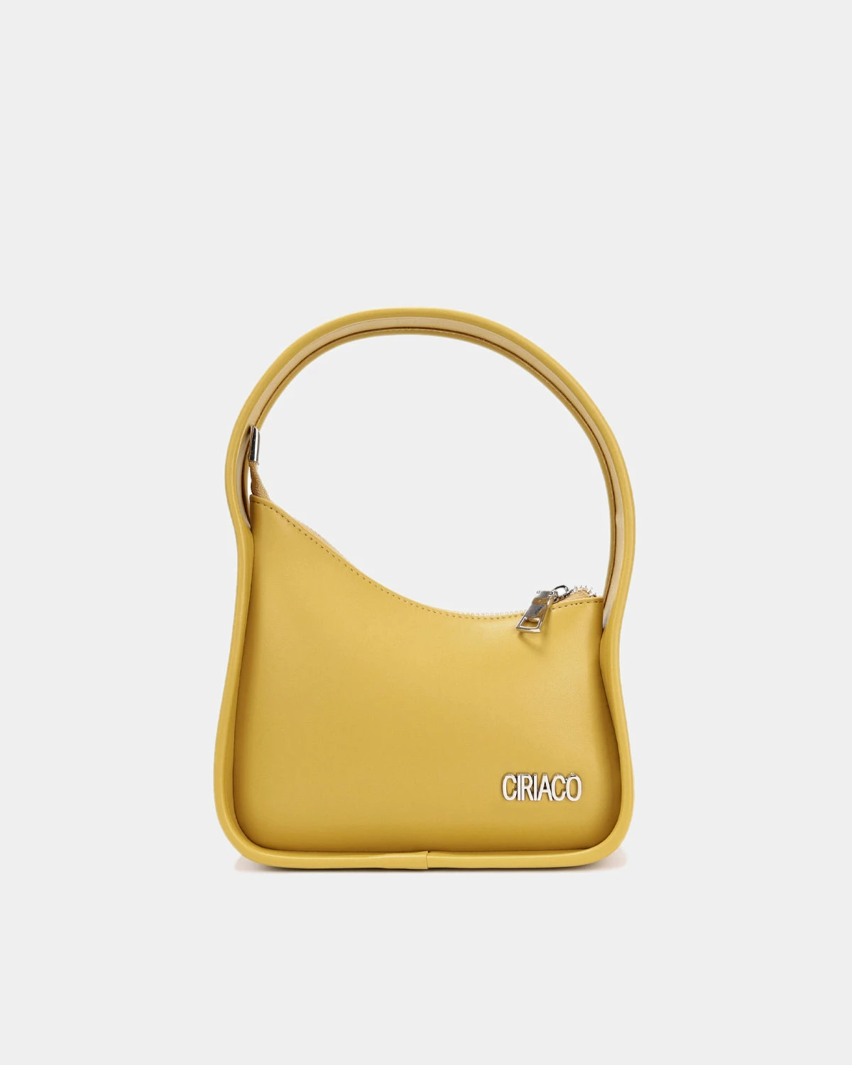 Ciriaco Ashley Minimalist Baguette Handbag (Mustard Yellow) 3 Ciriaco Ashley Minimalist Baguette Handbag (Mustard Yellow)