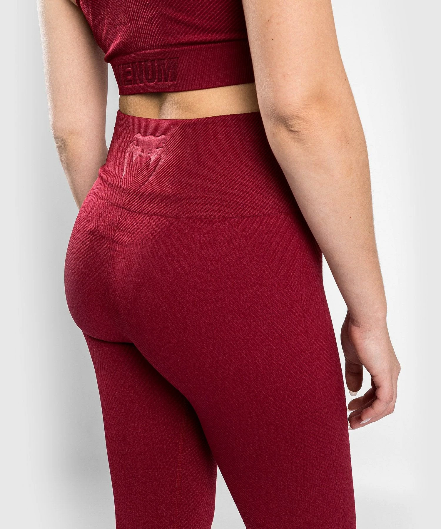 Venum Sparring Seamless 7/8 Leggings - For Women - Burgundy 5 Venum Sparring Seamless 7/8 Leggings - For Women - Burgundy - Image 3