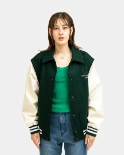 Atmos Pink 2-Way Varsity Jacket (Green)