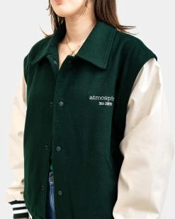 Alternative view of Atmos Pink 2-Way Varsity Jacket (Green)
