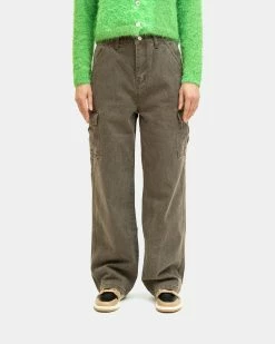 Alternative view of Atmos Pink Colored Denim Cargo Pants (Beige)