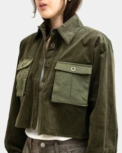 Alternative view of Atmos Pink Corduroy Cargo Shirt (Khaki)