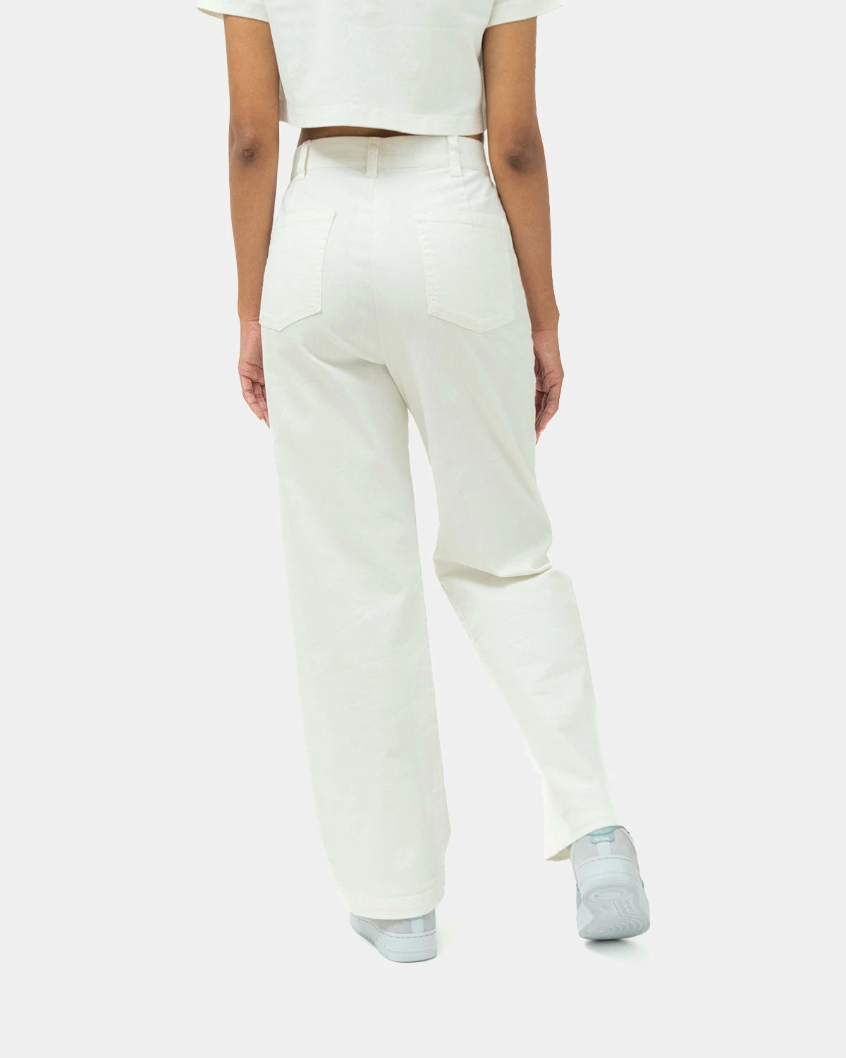 Atmos Pink Patterned Logo Denim Pants (White) 5 Atmos Pink Patterned Logo Denim Pants (White) - Image 3
