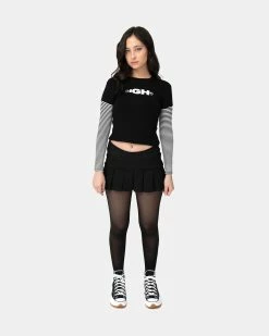 Alternative view of Omighty SK8R Girls Long Sleeve (Black | White)