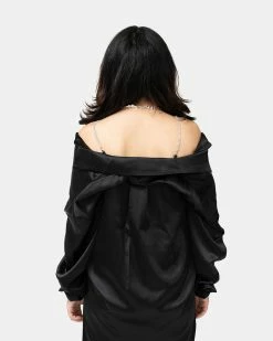 Atmos Pink Satin Colored Shirt (Black) -Venum Shop SS 08471