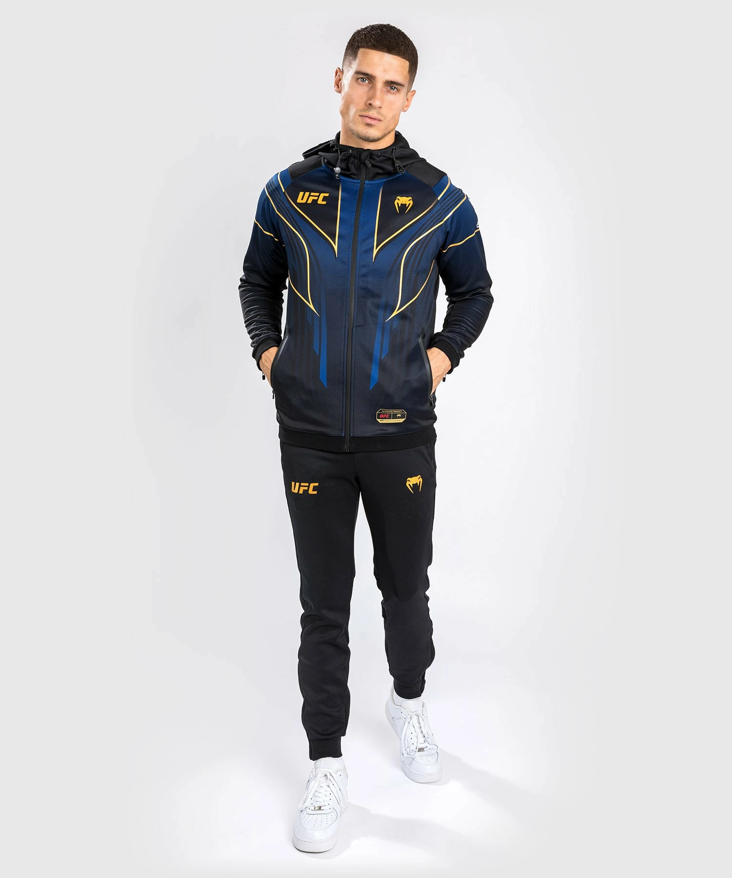 CSD FASHION UFC AUTHENTIC FIGHT NIGHT 2.0 KIT BY VENUM MEN'S WALKOUT HOODIE - Midnight Edition - Champion 6 CSD FASHION UFC AUTHENTIC FIGHT NIGHT 2.0 KIT BY VENUM MEN'S WALKOUT HOODIE - Midnight Edition - Champion - Image 4