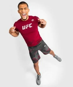 Alternative view of UFC Venum Authentic Fight Week Men's 2.0 Short Sleeve T-Shirt - Red