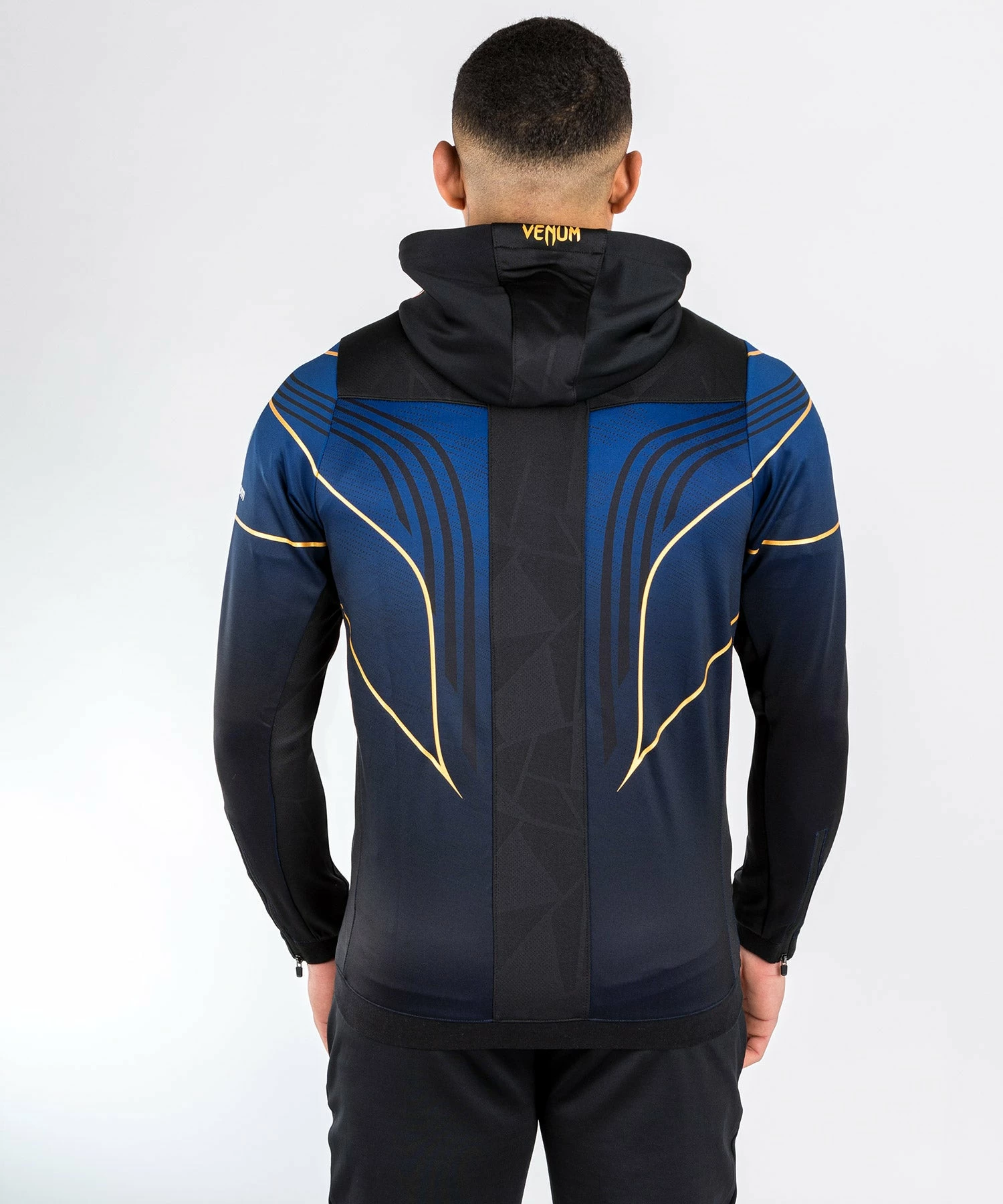 UFC Venum Personalized Authentic Fight Night 2.0 Kit By Venum Men's Walkout Hoodie - Midnight Edition - Champion 4 UFC Venum Personalized Authentic Fight Night 2.0 Kit By Venum Men's Walkout Hoodie - Midnight Edition - Champion - Image 2