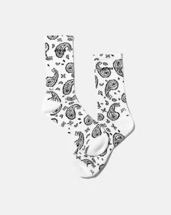 Atmos USA Atmos Paisley Socks (White | Black)