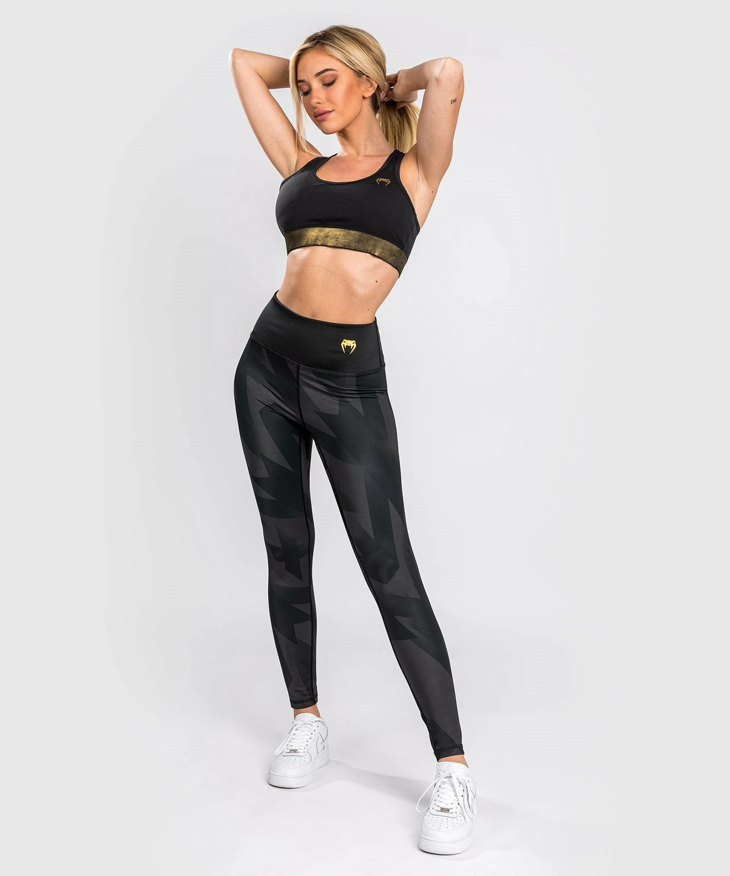Venum Razor Leggings - For Women - Black/Gold 4 Venum Razor Leggings - For Women - Black/Gold - Image 2
