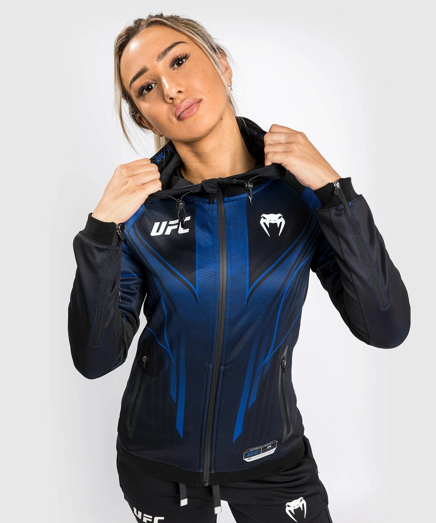 CSD FASHION UFC Authentic Fight Night 2.0 Kit By Venum Women's Walkout Hoodie - Midnight Edition 3 CSD FASHION UFC Authentic Fight Night 2.0 Kit By Venum Women's Walkout Hoodie - Midnight Edition