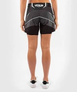 Alternative view of UFC Venum Authentic Fight Night Women's Shorts - Long Fit - Black