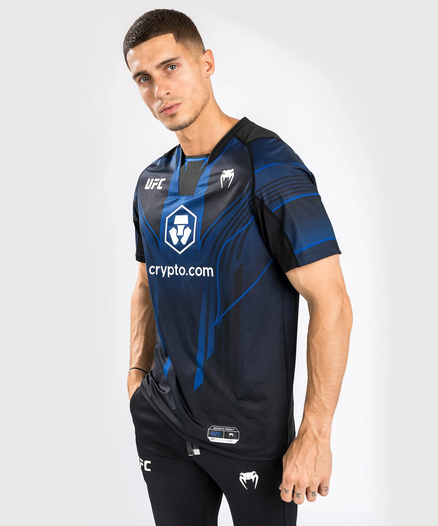 CSD FASHION UFC AUTHENTIC FIGHT NIGHT 2.0 KIT BY VENUM MEN'S WALKOUT JERSEY - Midnight Edition 4 CSD FASHION UFC AUTHENTIC FIGHT NIGHT 2.0 KIT BY VENUM MEN'S WALKOUT JERSEY - Midnight Edition - Image 2
