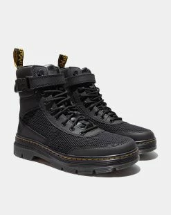 Alternative view of Dr. Martens Combs Tech 8 Tie Boot Tracts Black Open Cell (Black)