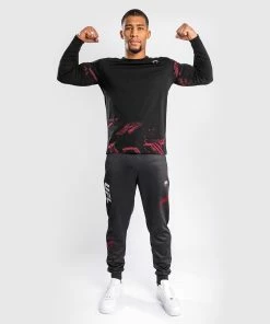 Alternative view of UFC Venum Authentic Fight Week Men's 2.0 Long Sleeve T-Shirt - Black/Red