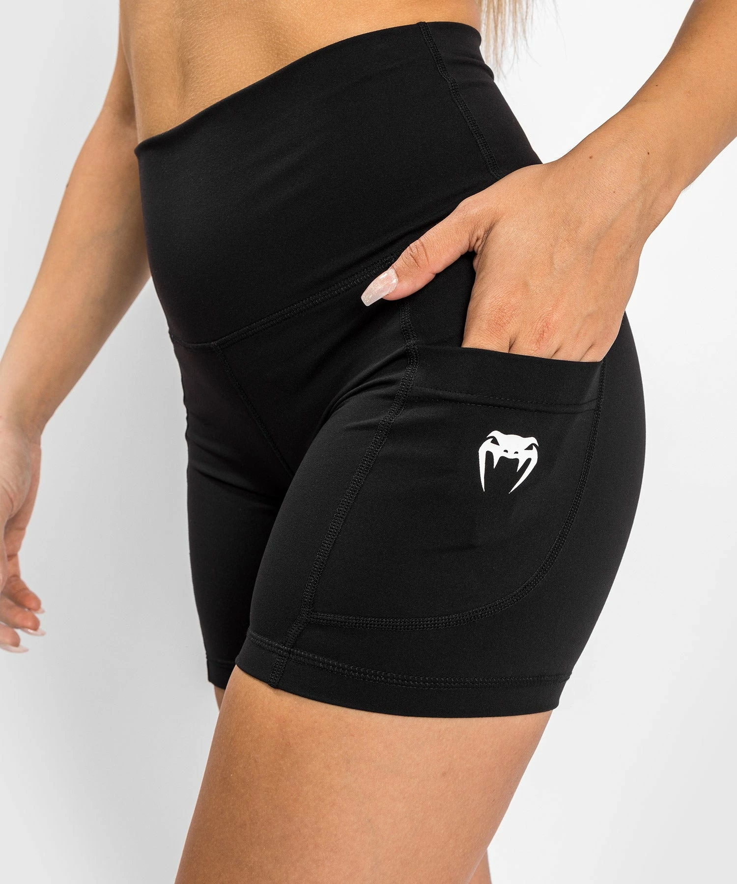 Venum Essential Women's Bike Shorts - Black 6 Venum Essential Women's Bike Shorts - Black - Image 4