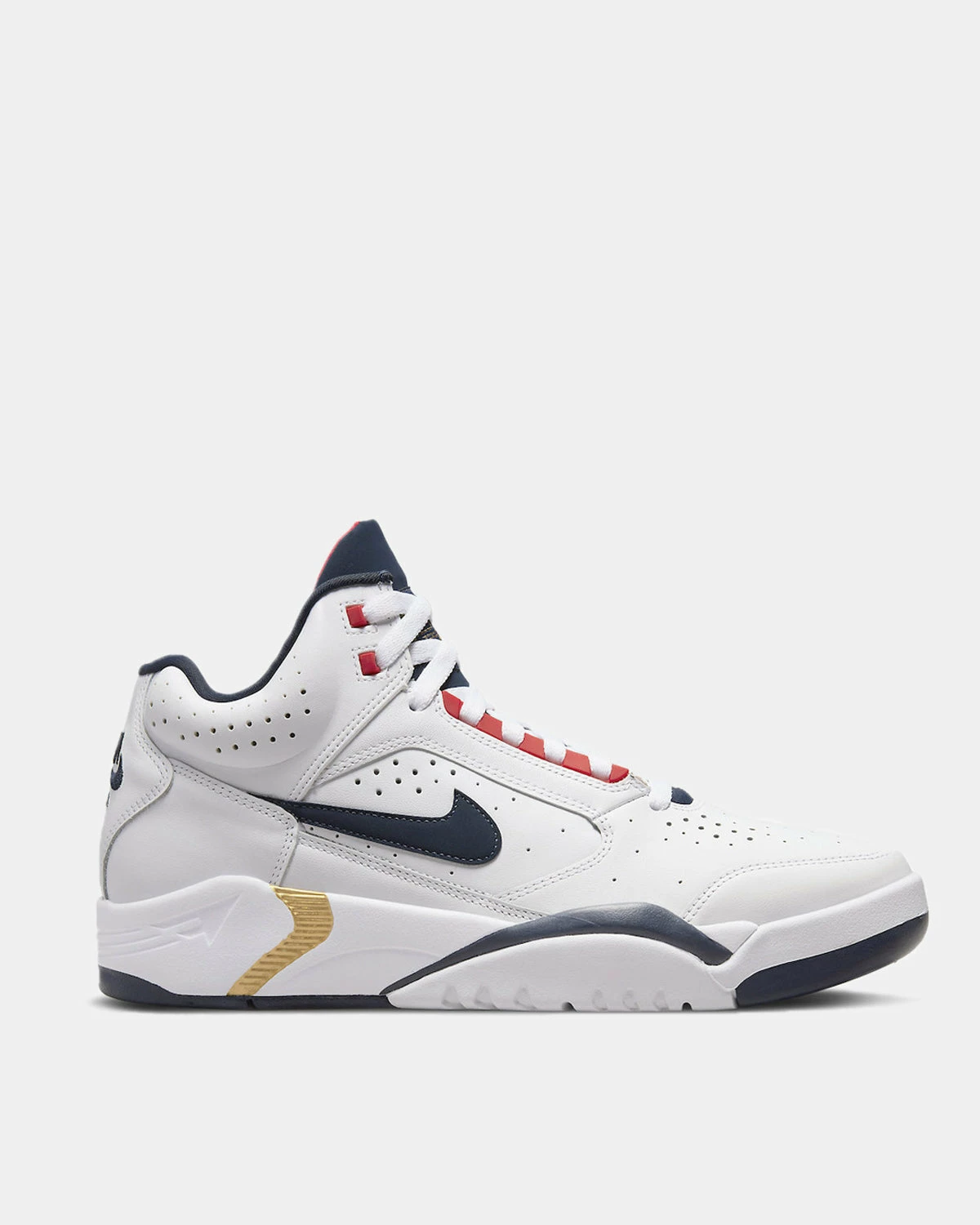 Nike Air Flight Lite Mid (White | Navy) 3 Nike Air Flight Lite Mid (White | Navy)