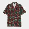 Pleasures Sulfur SS Button Down (Red) 2 Pleasures Sulfur SS Button Down (Red) -Venum Shop pleasures P22F025 RED 01