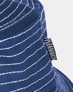 Alternative view of Pleasures Stitches Bucket Hat (Blue)