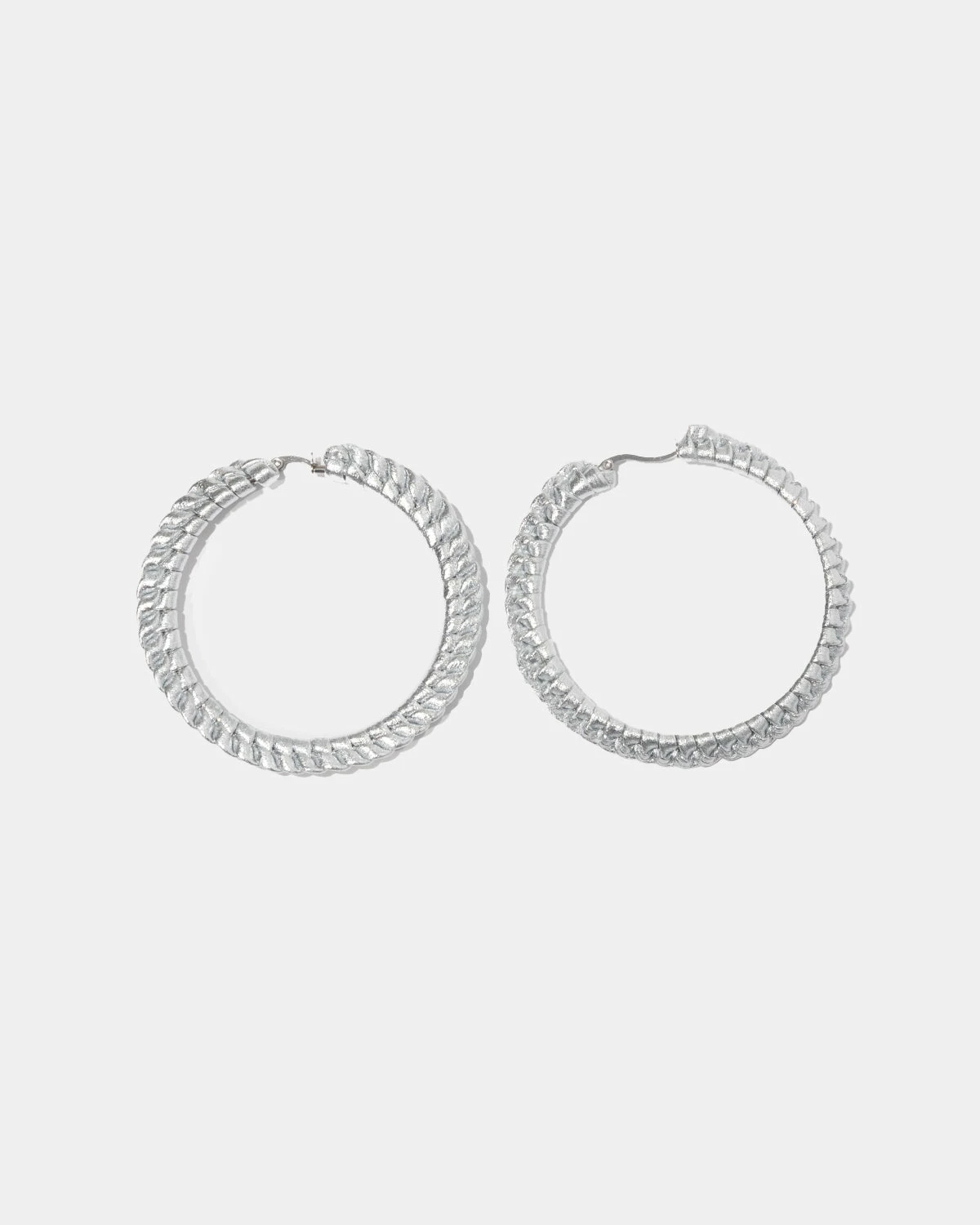 Seville Michelle Silver Malena Medium Hoop Earrings 3 Seville Michelle Silver Malena Medium Hoop Earrings